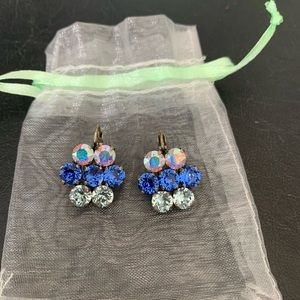 Blue multi stone earrings